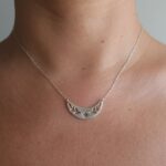 Ay Figürlü Özel Tasarım Gümüş Kolye - Görsel 3