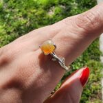 Opal Taşlı El Yapımı Minimalist 925 Ayar Gümüş Yüzük - Görsel 3